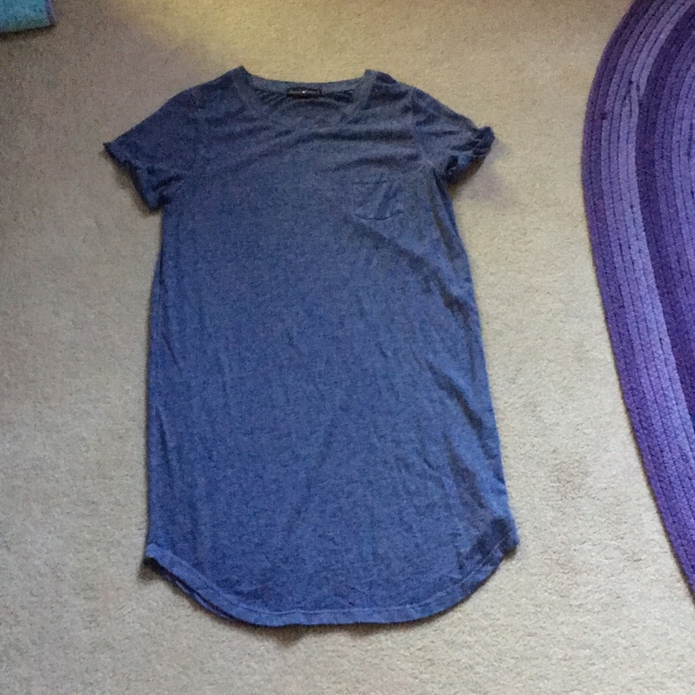 Blue t-shirt dress
